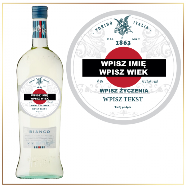 NA KAŻDĄ OKAZJĘ MARTINI BIANCO - EKSKLUZYWNY UPOMINEK PERSONALIZOWANY