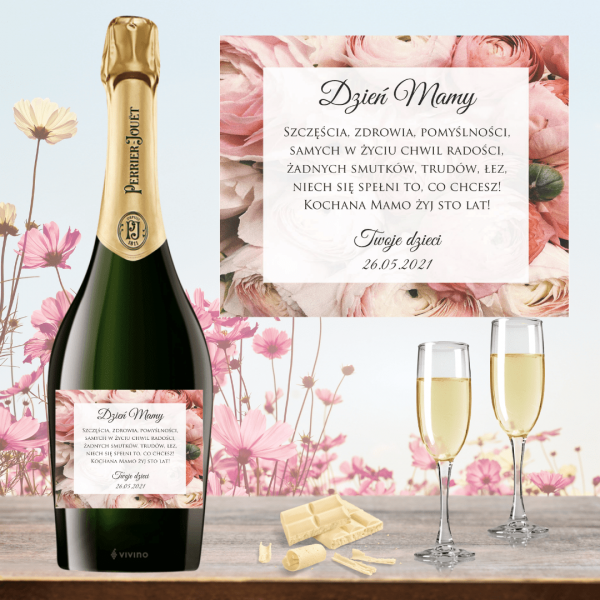 DZIEŃ MAMY PIWONIE SZAMPAN PERRIER JOUET GRAND BRUT