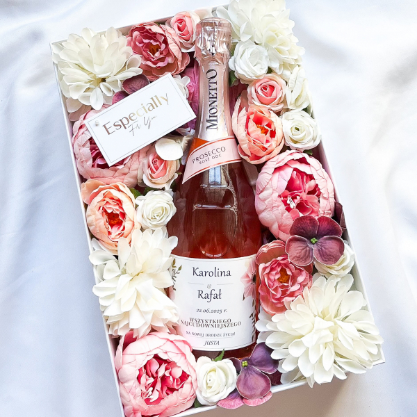 NA NOWĄ DROGĘ MIONETTO ROSÉ FLOWER BOX