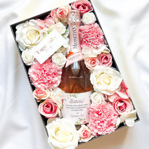 BABCIU MIONETTO ROSE FLOWER BOX -PREZENT DLA BABCI