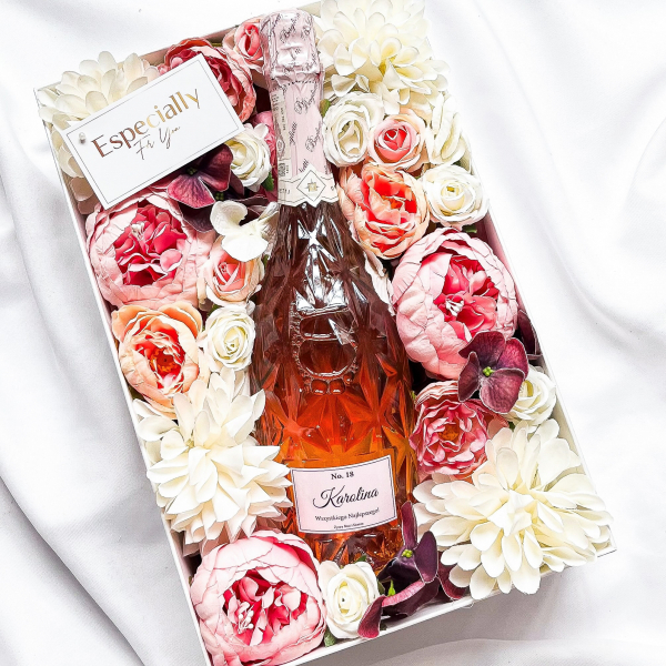 URODZINOWE BAGLIETTI PROSECCO NO 6 WE FLOWERBOXIE - PREZENT NA URODZINY