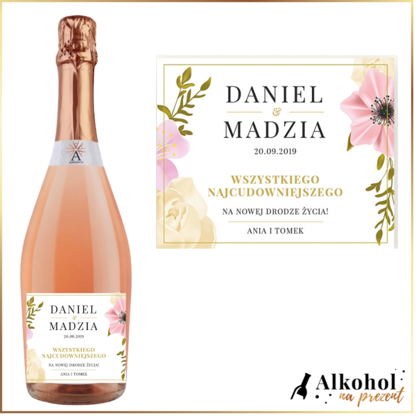 NA NOWĄ DROGĘ ŻYCIA AMANTI PROSECCO ROSE - PREZENT NA ŚLUB