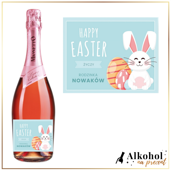 HAPPY EASTER PROSECCO MIONETTO ROSÉ - PREZENTY WIELKANOCNE