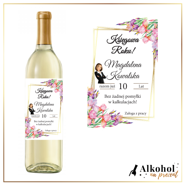 KSIĘGOWA ROKU CARLO ROSSI WHITE - PREZENT DLA KSIĘGOWEJ