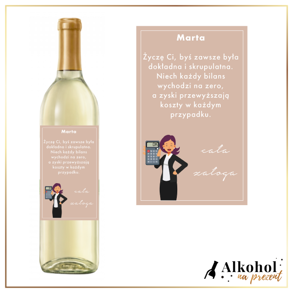 KSIĘGOWA CARLO ROSSI WHITE - PREZENT DLA KSIĘGOWEJ