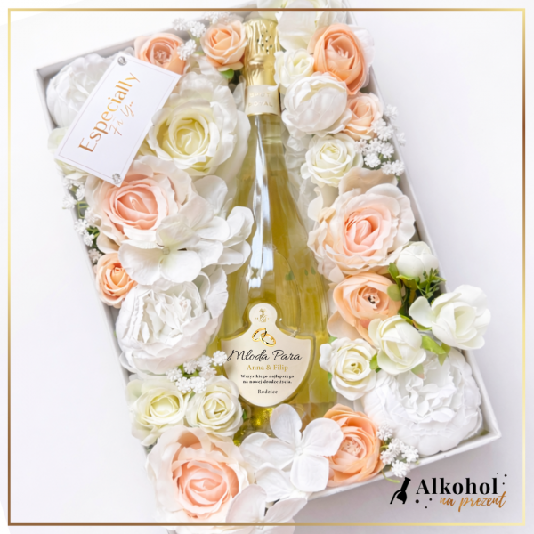 ŚLUBNY FREIXENET BRUT ROYAL FLOWERBOX - PREZENT NA ŚLUB