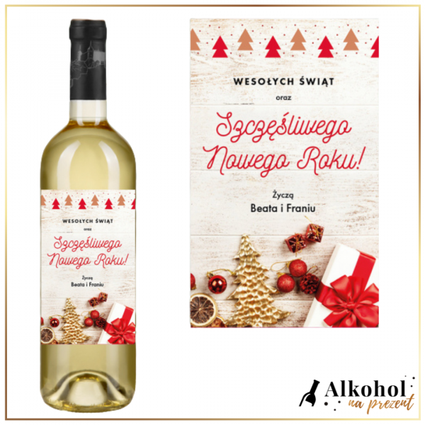 CHOINKI WINO BIAŁE - PREZENT POD CHOINKĘ