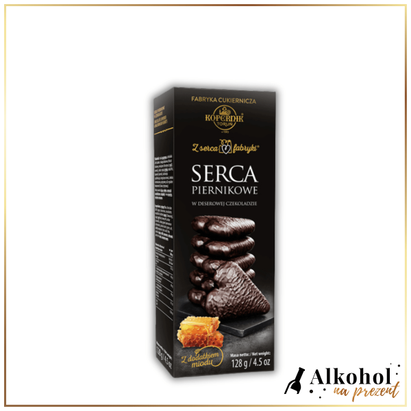 SERCA PIERNIKOWE W DESEROWEJ CZEKOLADZIE 128G