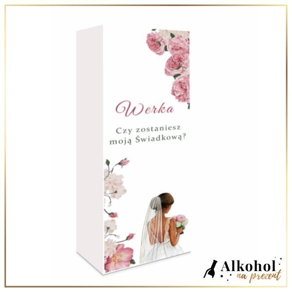 ZOSTANIESZ MOJĄ ŚWIADKOWĄ? PUDEŁKO Z NADRUKIEM