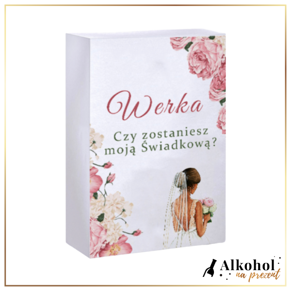 ZOSTANIESZ MOJĄ ŚWIADKOWĄ? DUŻE PUDEŁKO Z NADRUKIEM