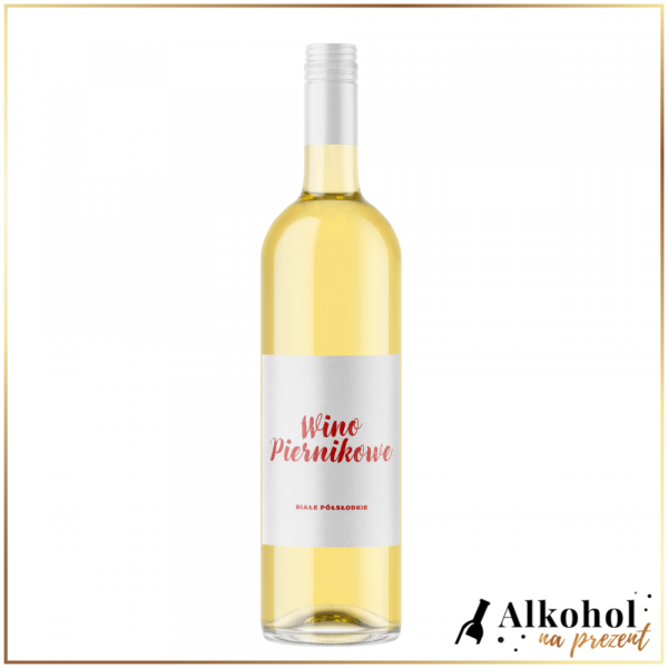 WINO PIERNIKOWE BIAŁE PÓŁWYTRAWNE 0,75L