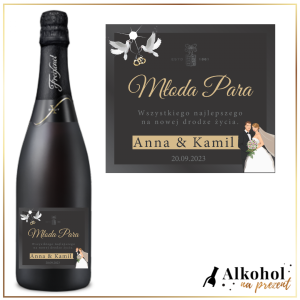 PARA MŁODA FREIXENET CORDON NEGRO - PREZENT ŚLUBNY