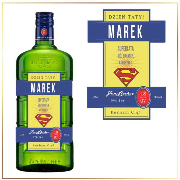 SUPERTATA LIKIER ZIOŁOWY BECHEROVKA - PREZENT NA DZIEŃ TATY