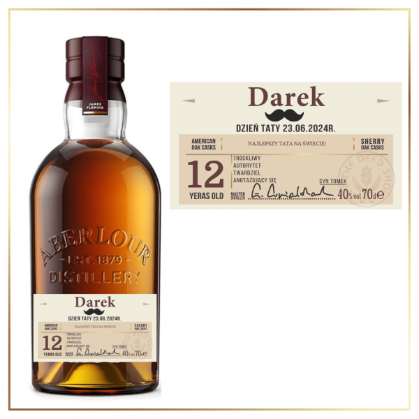 DZIEŃ TATY WHISKY ABERLOUR 12YO - PREZENT NA DZIEŃ TATY