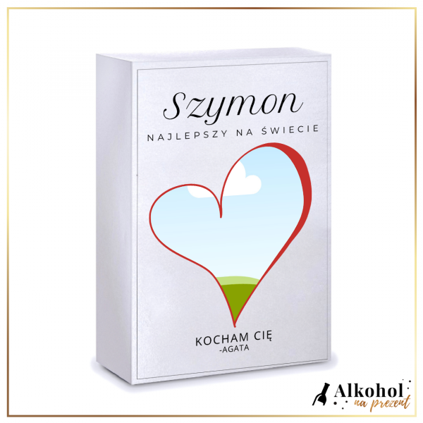 SERCE DUŻE PUDEŁKO Z NADRUKIEM I ZDJĘCIEM - PREZENT NA DZIEŃ CHŁOPAKA