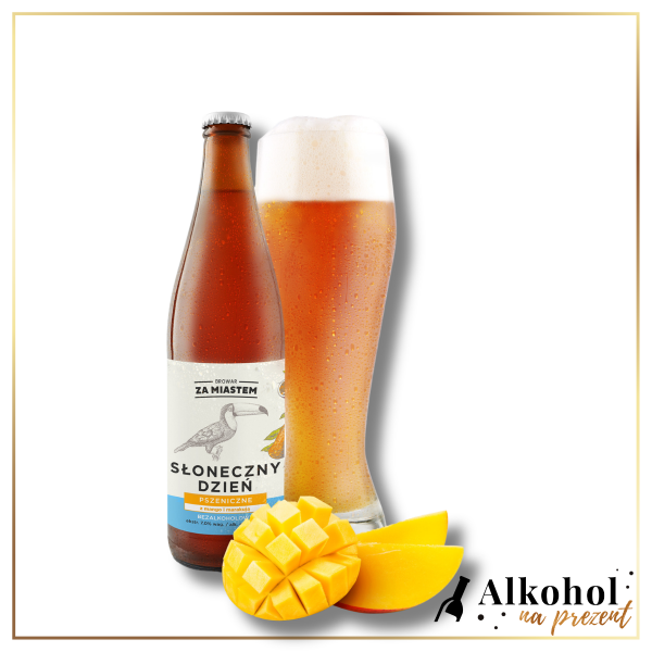 PIWO BEZALKOHOLOWE SŁONECZNY DZIEŃ PSZENICZNE BROWAR ZA MIASTEM 0.5L