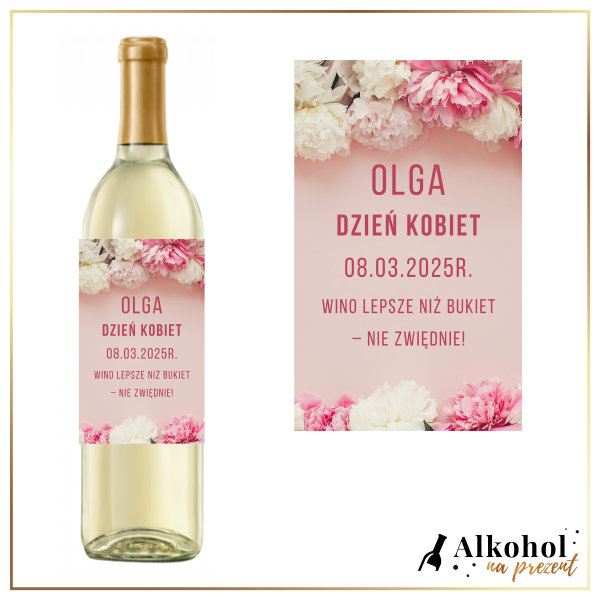 WINO LEPSZE NIŻ BUKIET WINO CARLO ROSSI WHITE - PREZENT NA DZIEŃ KOBIET