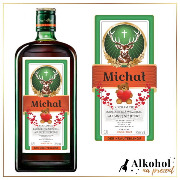 MIŁOSNY JAGERMEISTER- LIKIER NA PREZENT