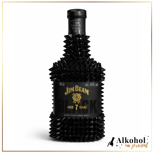 JIM BEAM BLACK Z CZARNYMI KOLCAMI - PREZENT DLA NIEGO