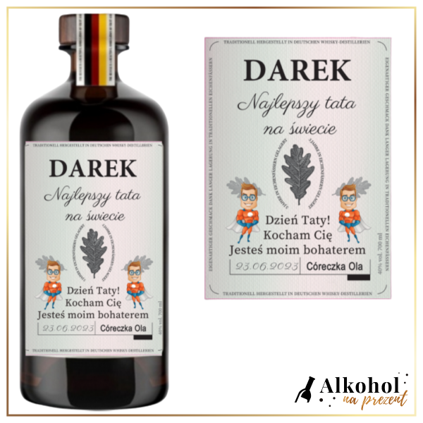NAJLEPSZY TATA WHISKY EICHENFASS - PREZENT NA DZIEŃ TATY