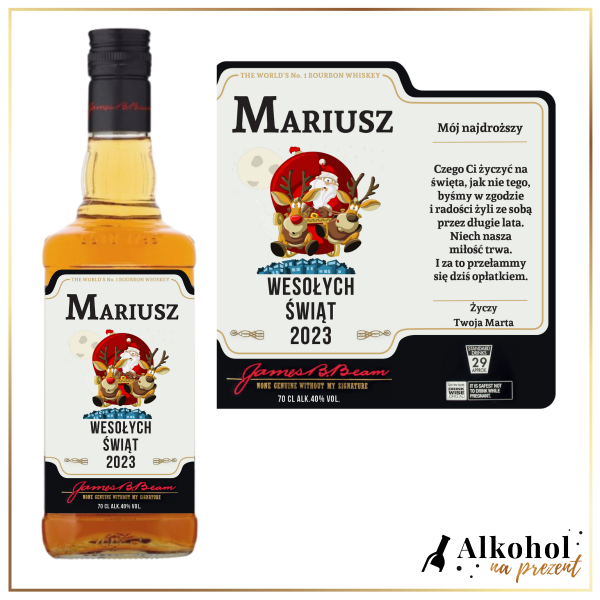 GWIAZDOR JIM BEAM WHITE - PREZENT NA BOŻE NARODZENIE