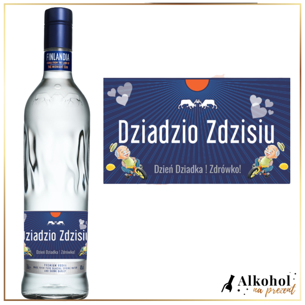 DZIEŃ DZIADKA FINLANDIA CLASSIC- EKSKLUZYWNA WÓDKA NA PREZENT