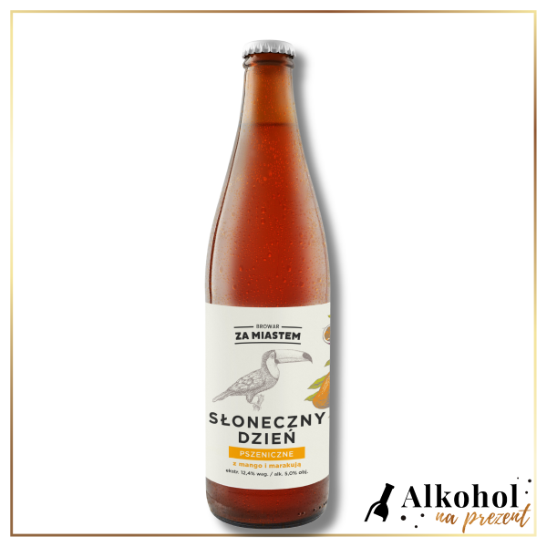 PIWO SŁONECZNY DZIEŃ PSZENICZNE BROWAR ZA MIASTEM 0.5L