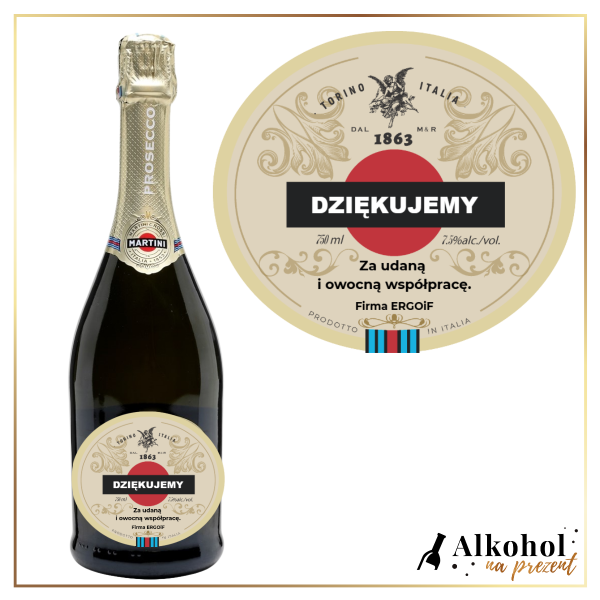 PODZIĘKOWANIA MARTINI PROSECCO - PREZENT NA PODZIĘKOWANIA