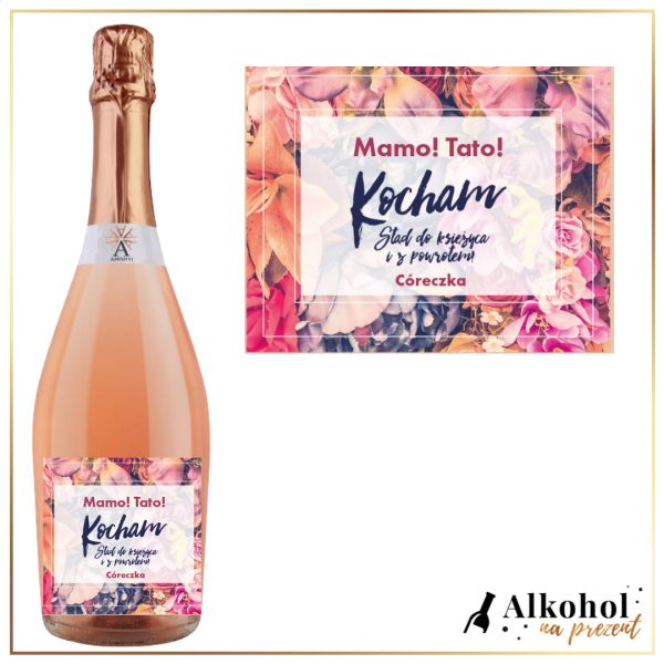 STĄD DO KSIĘŻYCA AMANTI PROSECCO ROSE - PREZENT DLA RODZICÓW