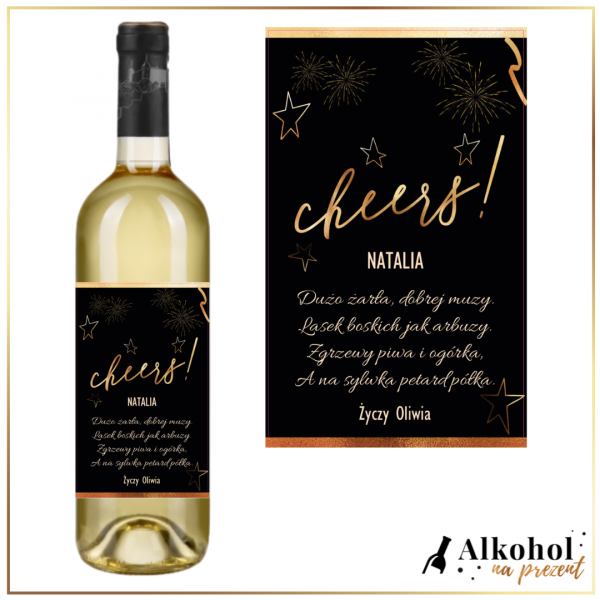 NOWY ROK CHEERS WINO BIAŁE