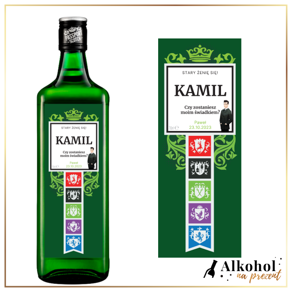 ZOSTANIESZ MOIM ŚWIADKIEM? PASSPORT SCOTCH - PREZENT DLA ŚWIADKA