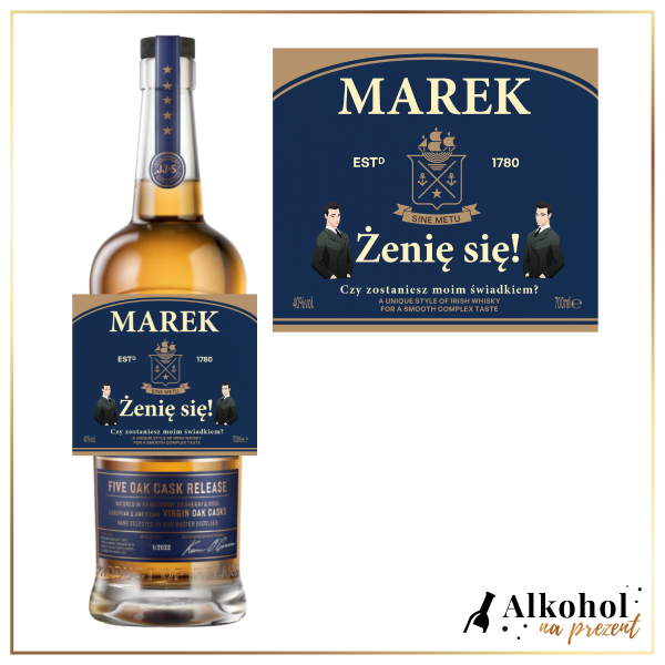 ŚWIADEK WHISKEY JAMESON SPS - WHISKY NA PREZENT DLA ŚWIADKA