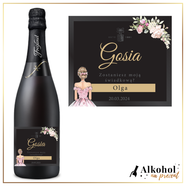 ZOSTANIESZ MOJĄ ŚWIADKOWĄ? FREIXENET CORDON NEGRO - PREZENT DLA ŚWIADKOWEJ