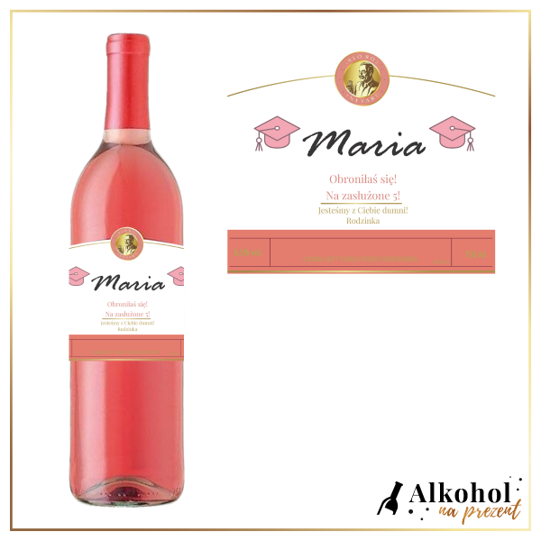 OBRONA CARLO ROSSI PINK MOSCATO - PREZENT NA OBRONĘ PRACY DYPLOMOWEJ