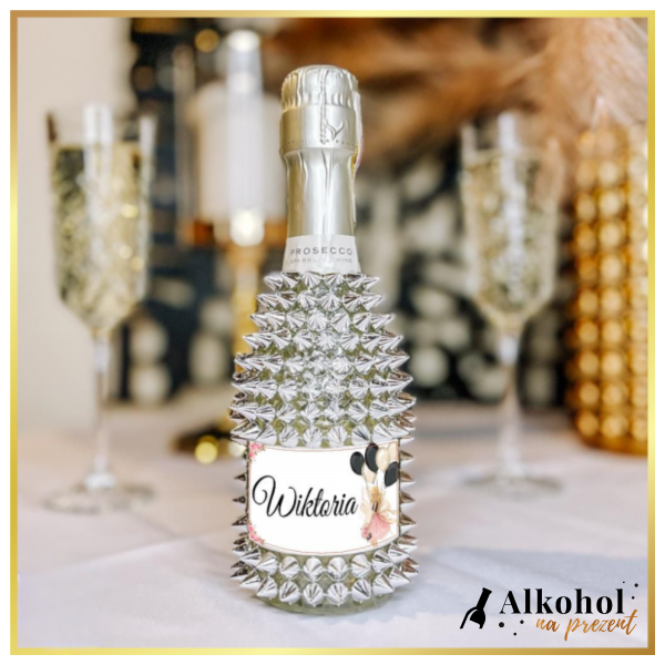 IMIENNE MINI PROSECCO FREIXENET ZE SREBRNYMI KOLCAMI - EKSKLUZYWNY POMYSŁ NA PREZENT