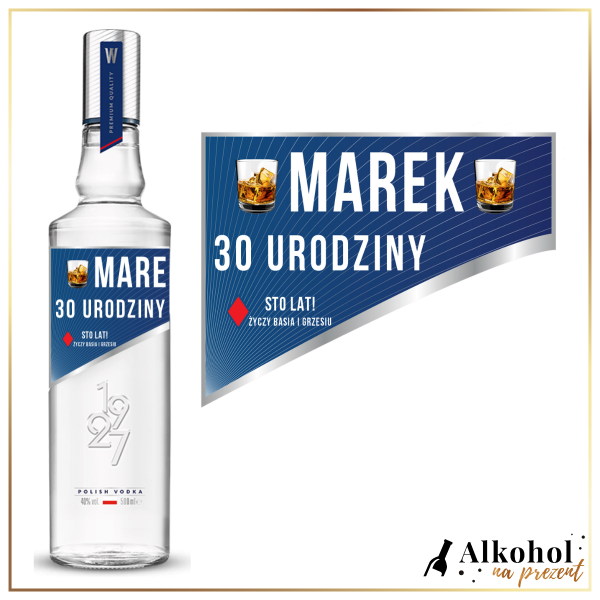 ŻYCZENIA URODZINOWE WÓDKA WYBOROWA - PREZENT NA URODZINY