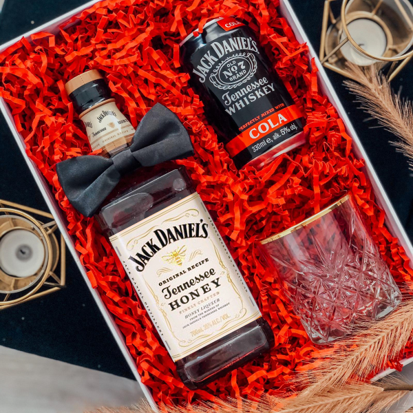 JACK DANIEL'S HONEY ZESTAW Z PUSZKĄ + MUSZKA