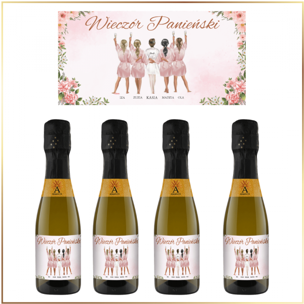 DRUHNY MINI PROSECCO AMANTI - PREZENT NA WIECZÓR PANIEŃSKI