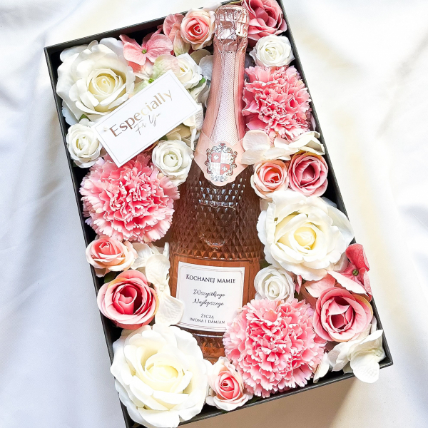 MICHELANGELO SPUMANTE ROSE FLOWER BOX - PREZENT NA KAŻDĄ OKAZJĘ
