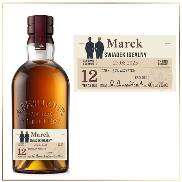 ŚWIADEK WHISKY ABERLOUR 12YO - PREZENT DLA ŚWIADKA