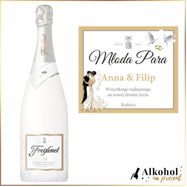 MŁODA PARA FREIXENET ICE- PREZENT NA ŚLUB