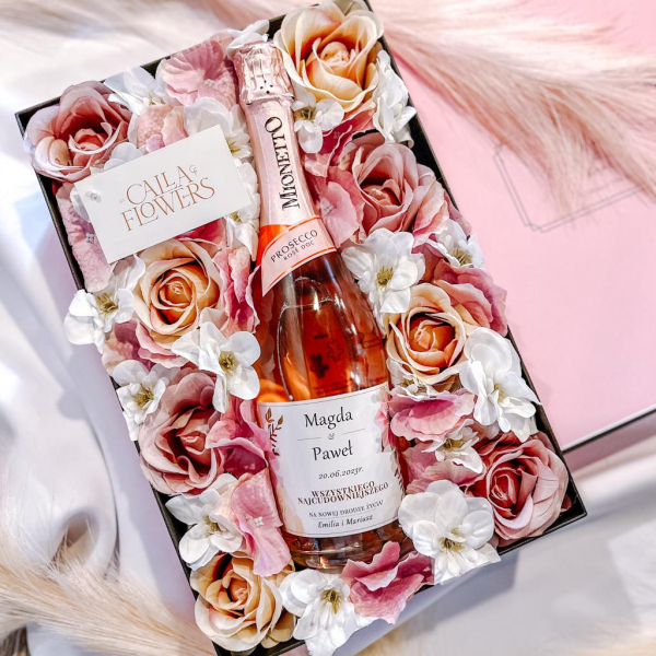 NA NOWĄ DROGĘ MIONETTO ROSÉ FLOWER BOX BY CALLA