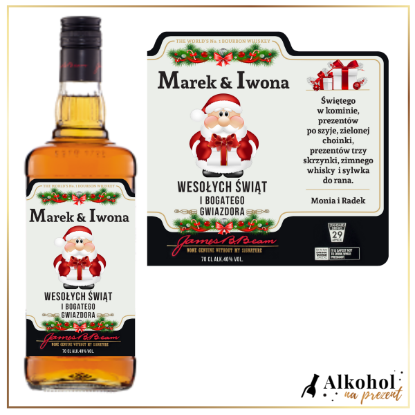 ŚWIĘTY MIKOŁAJ JIM BEAM WHITE