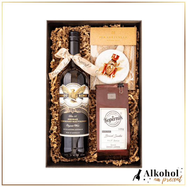 ŚWIĄTECZNY ZESTAW CACADU RIDGE CABERNET SAUVIGNON - ZESTAW PREZENTOWY NA ŚWIĘTA BOŻEGO NARODZENIA