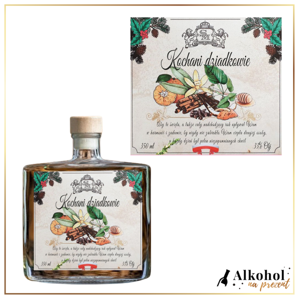 WESOŁYCH ŚWIĄT NALEWKA ZIMOWA - PREZENT NA BOŻE NARODZENIE