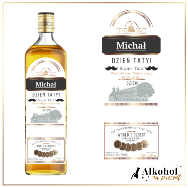 DZIEŃ TATY WHISKEY BUSHMILLS ORIGINAL - PREZENT NA DZIEŃ TATY