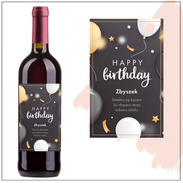 HAPPY BIRTHDAY WINO VITORINO ROSO VINO D'ITALIA