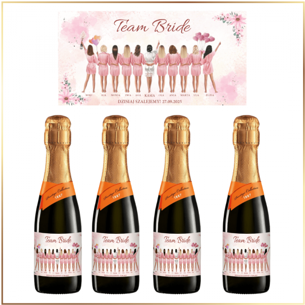 DRUŻYNA PANNY MŁODEJ MINI MIONETTO D.O.C. TREVISO - DODATEK DO WYSTROJU NA WIECZÓR PANIEŃSKI