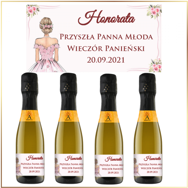 NA WIECZÓR PANIEŃSKI MINI PROSECCO AMANTI - ZESTAW NA WIECZÓR PANIEŃSKI
