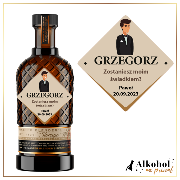 ZOSTANIESZ MOIM ŚWIADKIEM? STORAGE WHISKY - PREZENT DLA ŚWIADKA